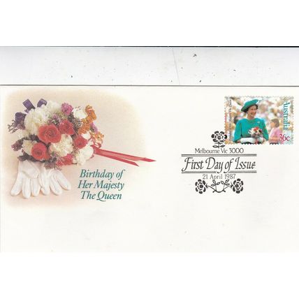 Australia 1987 Queens Birthday FDC Melbourne special cancel Unaddressed VGC