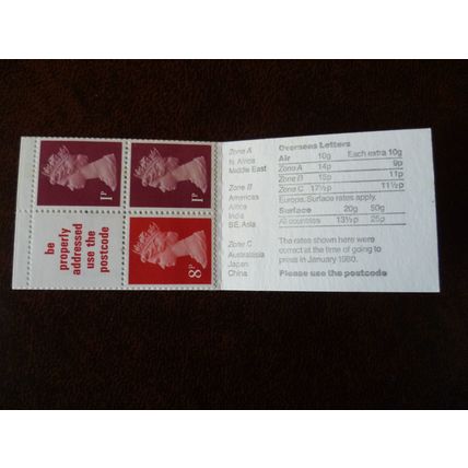 GB 1980 10p Folded Stamp Booklet FA11 London International Stamp Exhibition