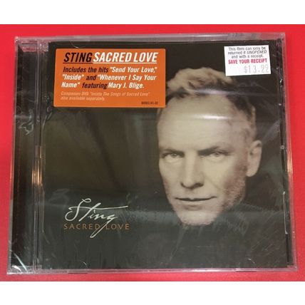 SACRED LOVE by STING [The Police] (CD, 2003 - USA - A&M) BRAND NEW, "SEALED"