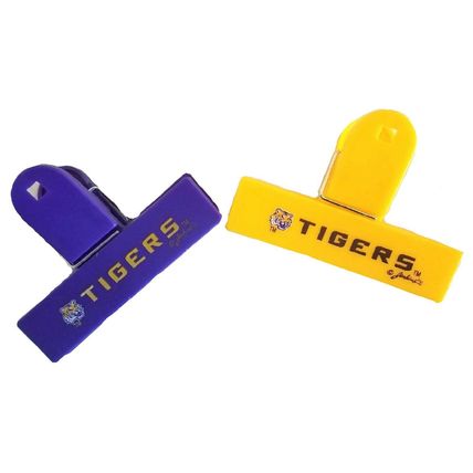 LSU Tigers College Chip Clip Magnet 2 Pack