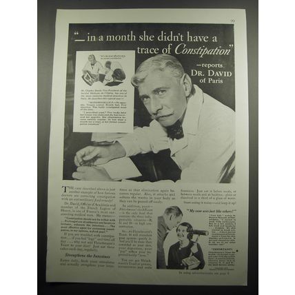1933 Fleischmann's Yeast Ad - in a month she didn't have a trace