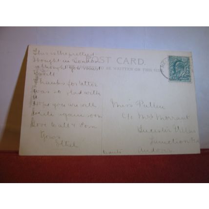TRAFALGAR SQUARE, London. used antique postcard by Valentine =