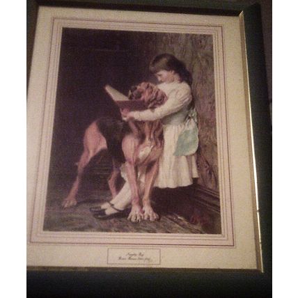 Briton Riviere - Naughty Boy framed signed Pears