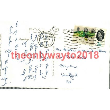 Greetings from Eastbourne, 6 Scenes, Sussex, Postcard, 1969