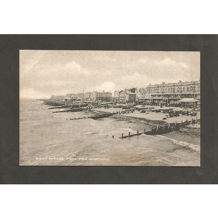 West Sussex Postcard Worthing West Parade