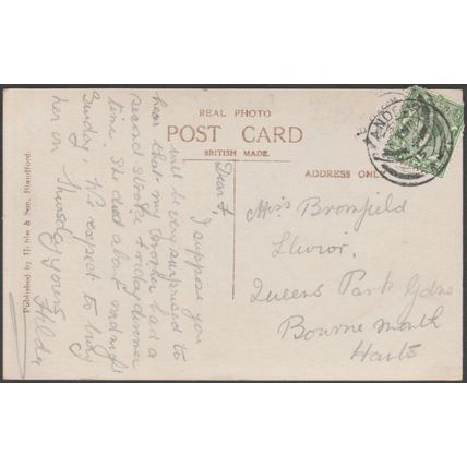 Salisbury Street, Blandford, Dorset, 1915 - Hobbs & Son RP Postcard
