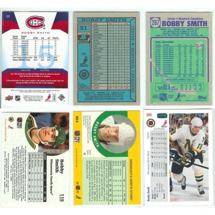 Bobby Smith 6x card lot