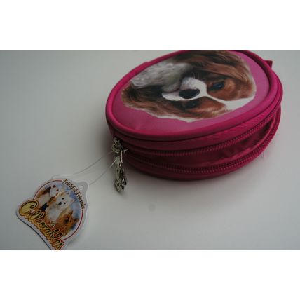 TRI COLOUR CAVALIER OR BLENHIEM CAVALIER COIN PURSE FOUR OPTIONS