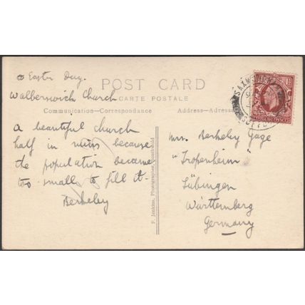 St Andrew's Church, Walberswick, Suffolk, 1935 - F Jenkins RP Postcard