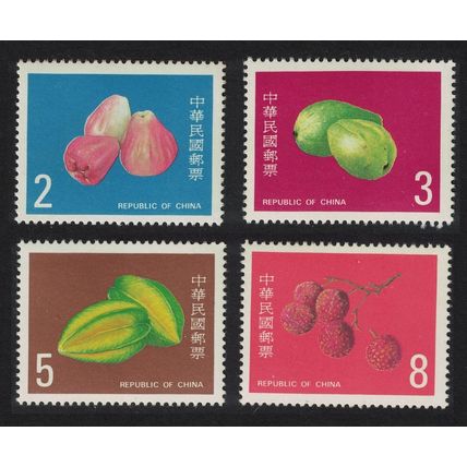Taiwan Jambo Guavas Carambolas Lychees Fruit 4v 1985 MNH SG#1598-1601
