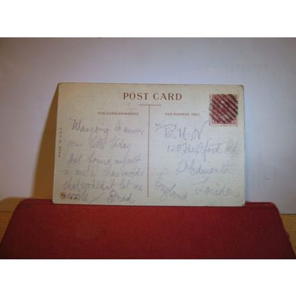 'OH I'LL GET HER' used American antique postcard humour? Canadian 2c stamp =