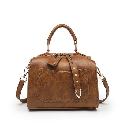 Women's Soft Leather Tote Bag, Top Satchel Purses and Handbags Brown
