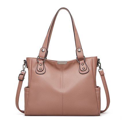 Handbags for Women Large Designer Ladies Hobo bag Bucket Purse Faux Leather Pink
