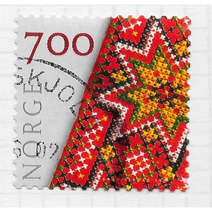 NORWAY 2001 HANDICRAFT EMBROIDERY 7.00Kr USED