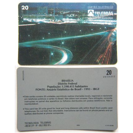 Brazil Phone Card - Brasília Distrito Federal