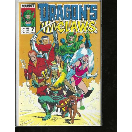 Dragon's Claws, #7, Marvel Comic, High Grade