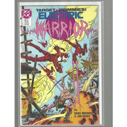 Electric Warrior, #4, DC Comic, 1986, Low Grade