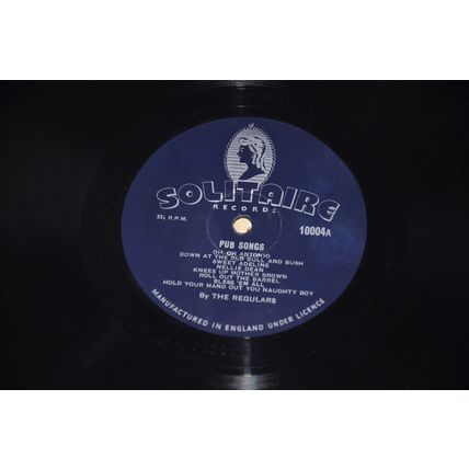 THE REGULARS Pub Songs rare Solitaire 10" vinyl LP UK public house drinking 1960