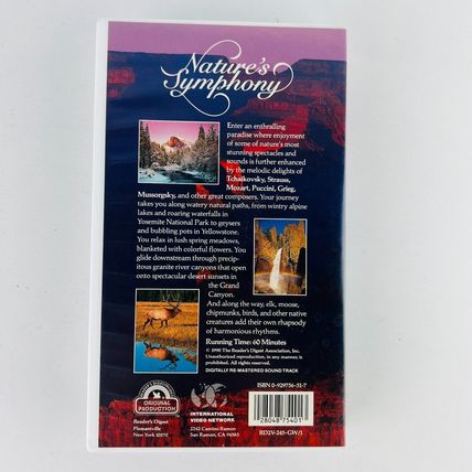 Readers Digest - Natures Symphony VHS Video Tape 1990 Classical Music