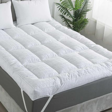 Whatsbedding 5 Inch Duck Feather Bed, 100% Cotton Mattress Topper, Extra Thick 2