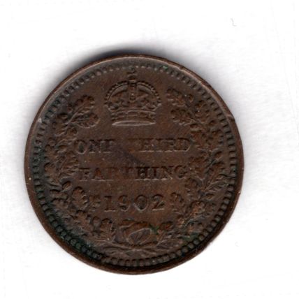 Great Britain. Edward VII. Third Farthing 1902. dy20948A