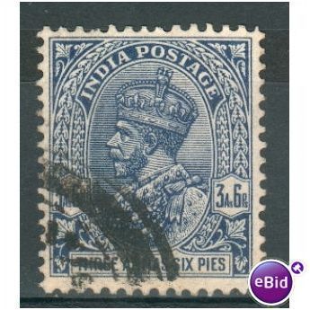 India 1932 - SG 238 - KGV 3a6p blue - used