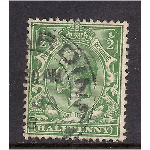 GB 1912 - 24 KGV 1/2d Green shades Wmk 100.(M476 )