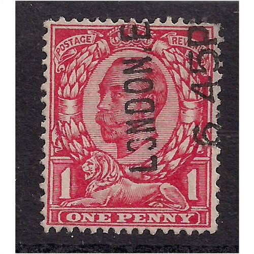 GB 1912 KGV 1d Scarlet used stamp wmk 49. (H952 )