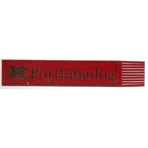PORTMADOG, Gwynedd. Wales Leather Bookmark #