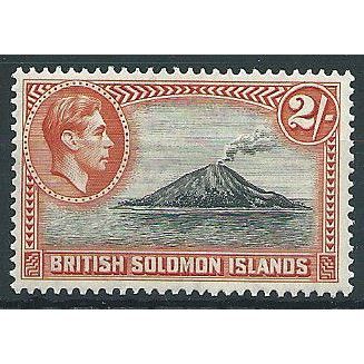 Solomon Islands 1939 SG69 2/- Black & Orange Mounted Mint ... .