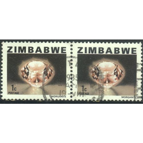 Zimbabwe 1980 - SG576 - 1c - Morganite x 2 - used