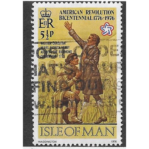 IOM 1976 5.5P 'AMERICA BICENTENNIAL' FINE USED (EBID54-741)