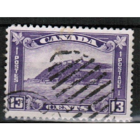 1932 Canada Sc# 201 used fine - 13c Quebec Citadel