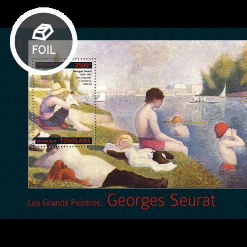 TOGO 2014 SHEET MNH GEORGES SEURAT ART PAINTINGS ARTE PINTURAS PEINTURES 3A