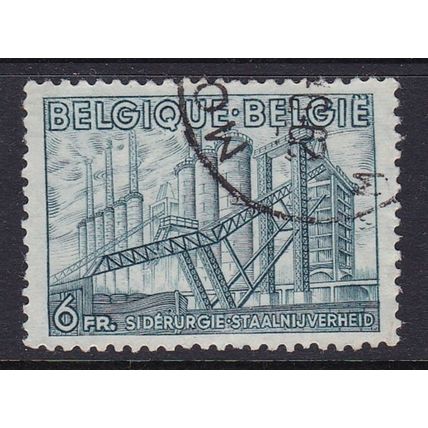 BELGIUM 1948 NATIONAL INDUSTRIES 6f VALUE USED SG1227