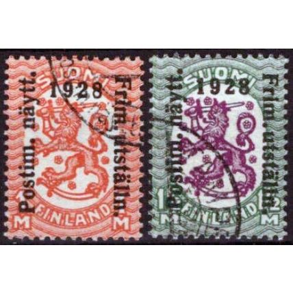 ZAYIX Finland 153-154 Used Overprint Coat of Arms National Emblems 051023S138