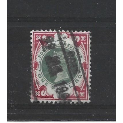 GB.SG214 1s Green and Carmine.Fine Used.Nov24b