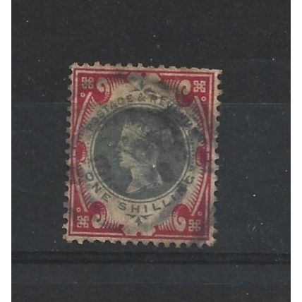 GB.SG214 1s Green and Carmine.Fine Used.Nov24d