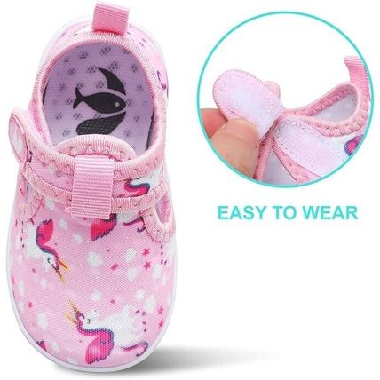 JIASUQI Boys Girls Water Shoes Toddler Quick Dry Aqua Socks Breathable Barefoot