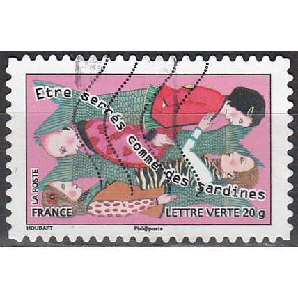 France 2013 Michel 5507 O Cote (2015) 0.60 € Etre serrés comme des sardines