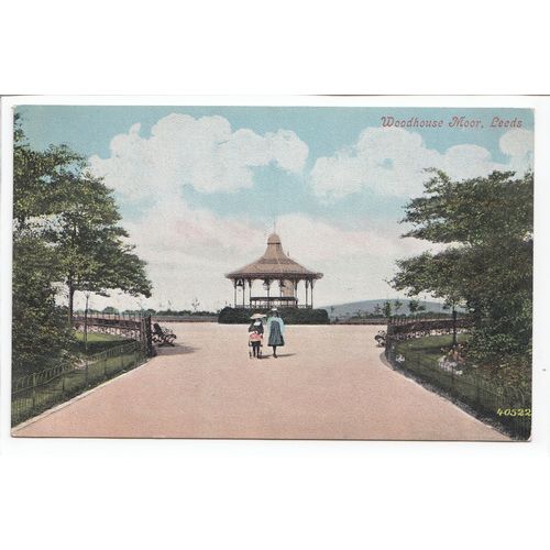 Bandstand Woodhouse Moor Park Leeds Postcard Yorkshire 40522