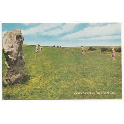West Kennet Avenue Avebury Wiltshire Postcard 0406
