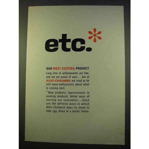 1963 Allis-Chalmers Ad - Etc.