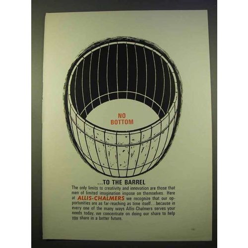 1963 Allis-Chalmers Ad - No Bottom to the Barrel