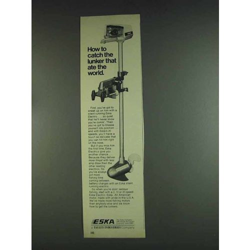 1978 Eska Electric Motor Ad - Catch the Lunker