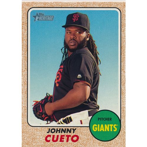 2017 Topps Heritage Baseball 254 Johnny Cueto San Francisco Giants