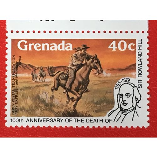 Grenada 1979 Rowland Hill 40c Pony Express USA Unmounted Mint NM SG1002 stamp #2