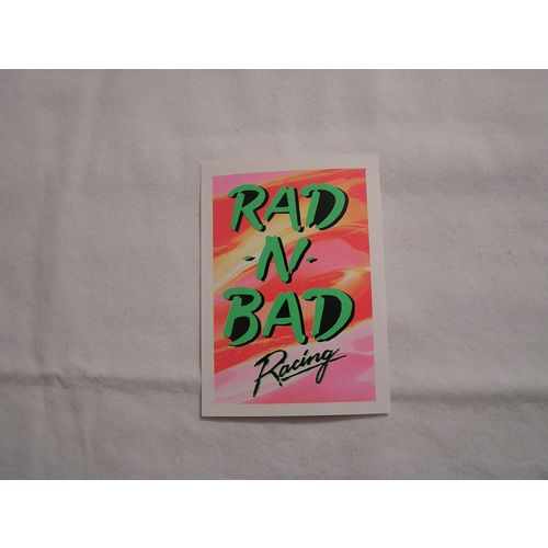 1991 Champs Hi Flyers STICKER-RAD -N-BAD RACING BLUE PRINT