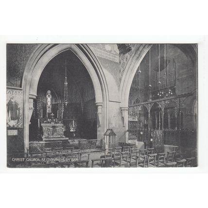 Christ Church St Leonards-on-Sea Postcard Sussex Local Publisher J E Jarvis