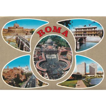 6x4 Continental size printed Rome, Multiview Italy